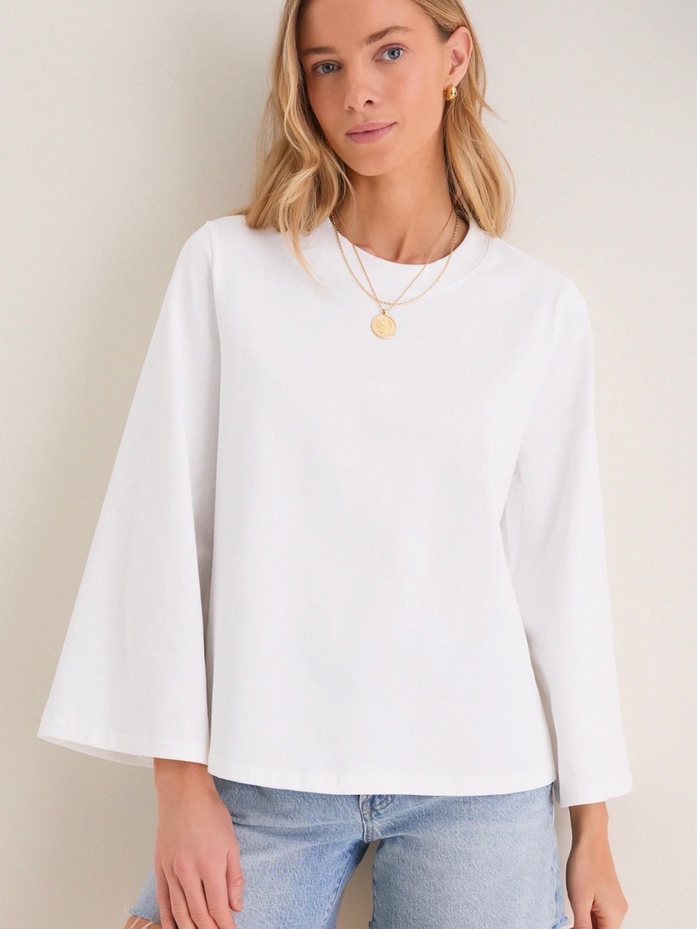 NWT Tuckernuck (S) Adler Tee Long-sleeve White - Picture 2 of 8